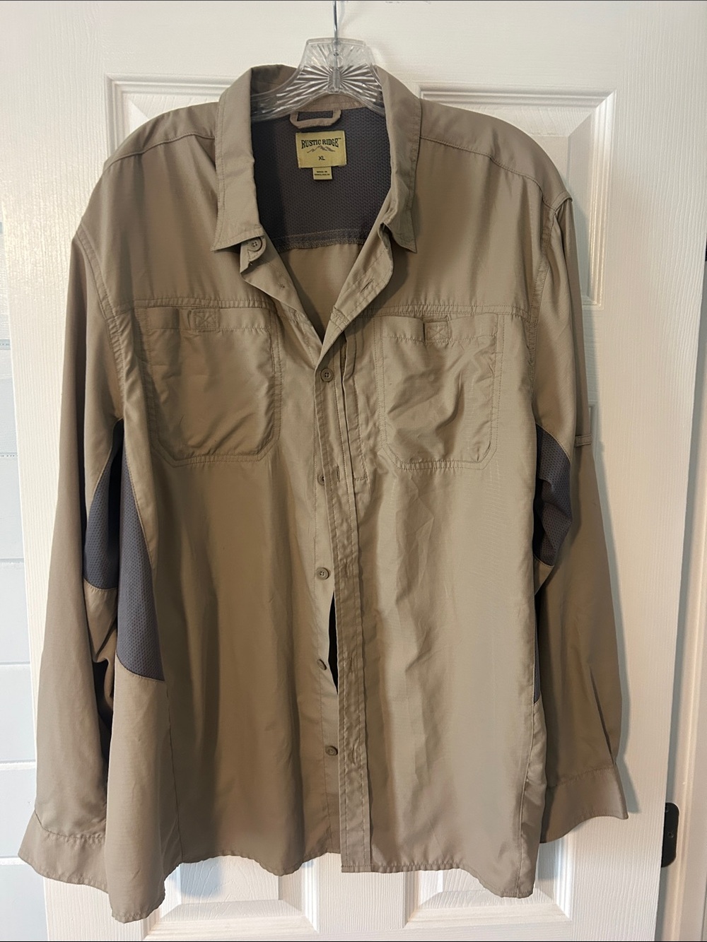 Men's Lightweight Shirt Jacket in Sandstone by Banded Ridge
